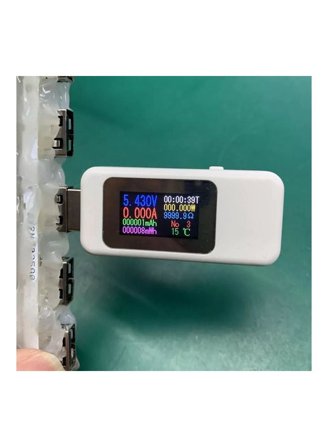 KWS-MX18 10 USB Voltmeter White/Black  - Image 4