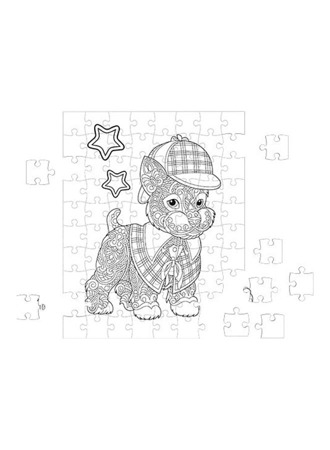 فلفي بي أحجية تلوين بتصميم  كلب من 60 قطعة - Image 3