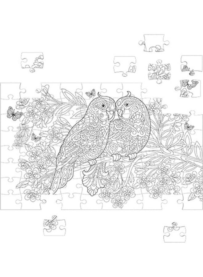 Fluffy Bear 150-Piece Lovely Birds Coloring Puzzle - Image 2