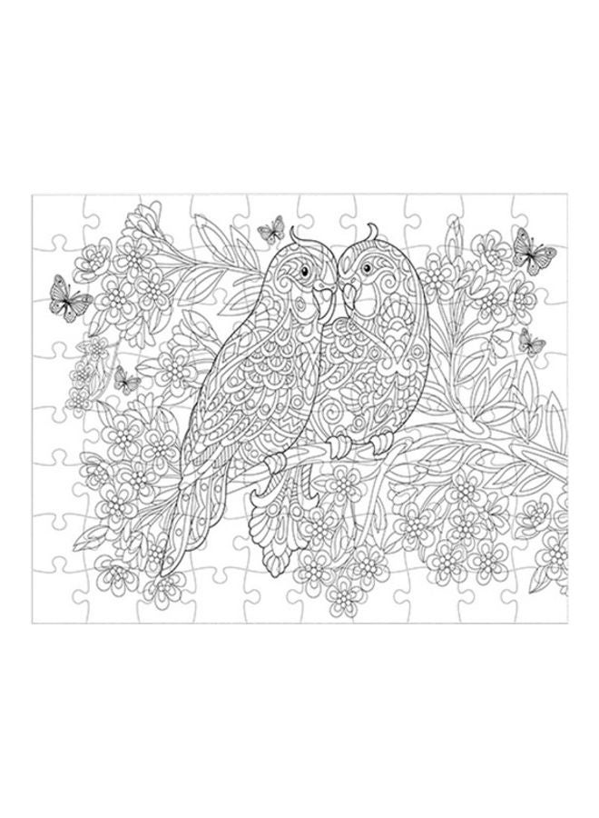 Fluffy Bear 150-Piece Lovely Birds Coloring Puzzle - Image 3