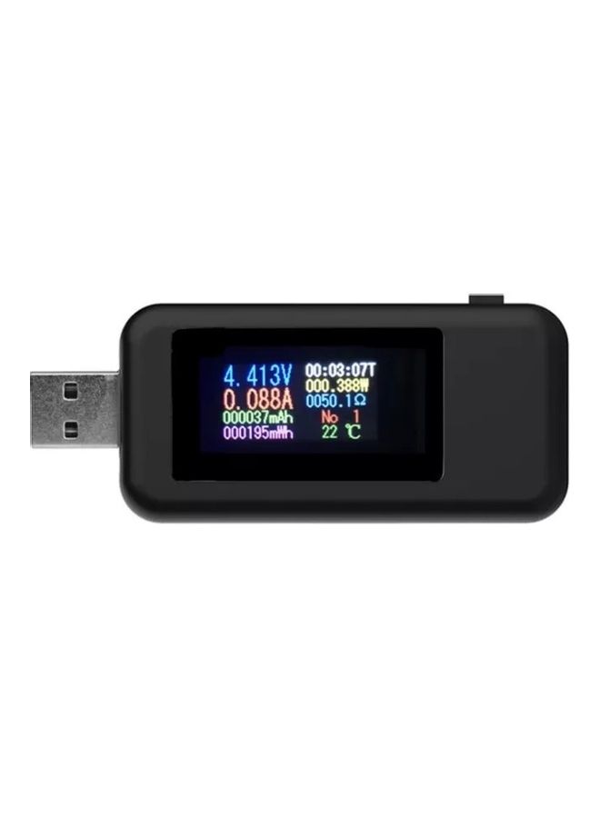 KWS-MX18 10 USB Voltmeter Black  - Image 1