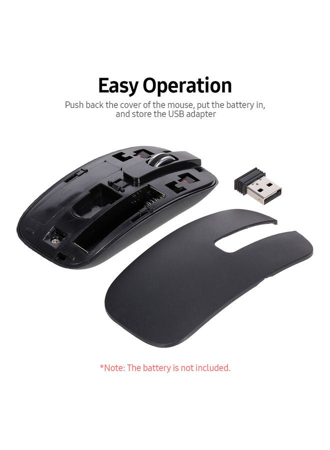 لوحة مفاتيح لاسلكية وماوس كومبو أسود - Image 2