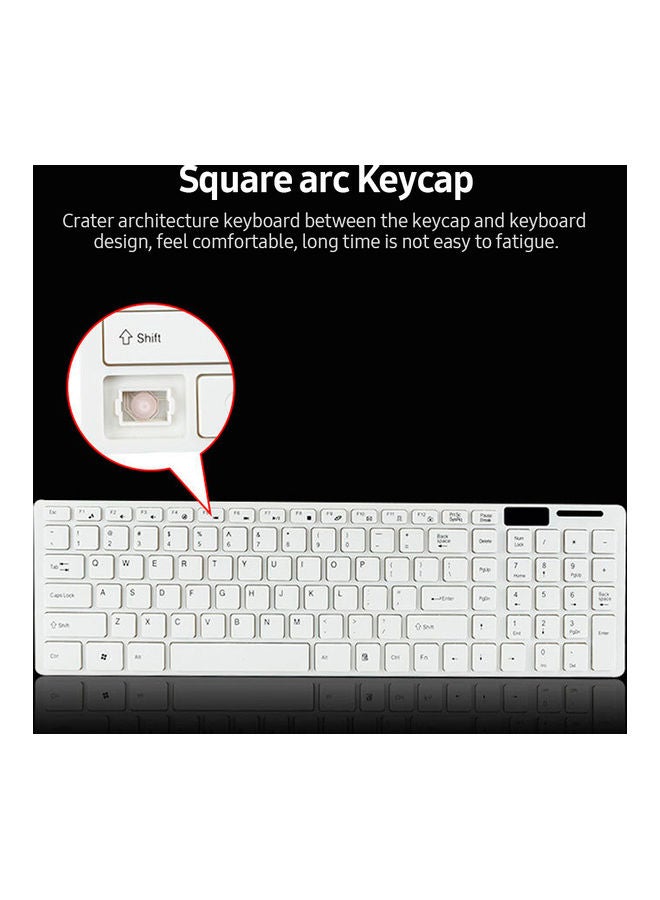 لوحة مفاتيح لاسلكية وماوس كومبو أسود - Image 5