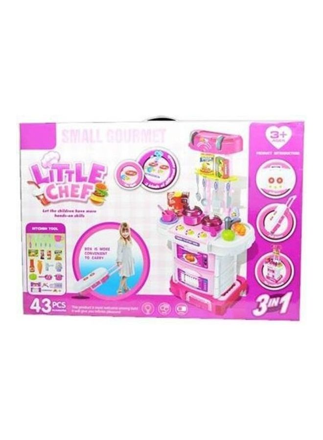 مجموعة ألعاب مطبخ من 43 قطعة للفتيات - Image 1