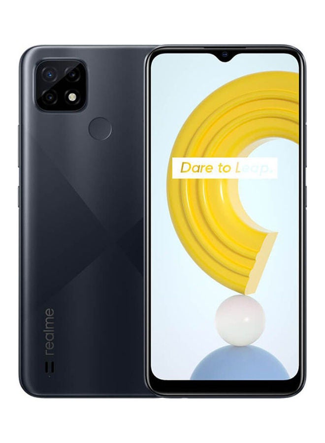 ريل مي هاتف C21 ثنائي الشريحة بشاشة مقاس 6.5 بوصة, ذاكرة رام سعة 4 جيجابايت وذاكرة روم سعة 64 جيجابايت ويدعم تقنية 4G LTE بلون أسود كروس - إصدار عالمي - Image 2