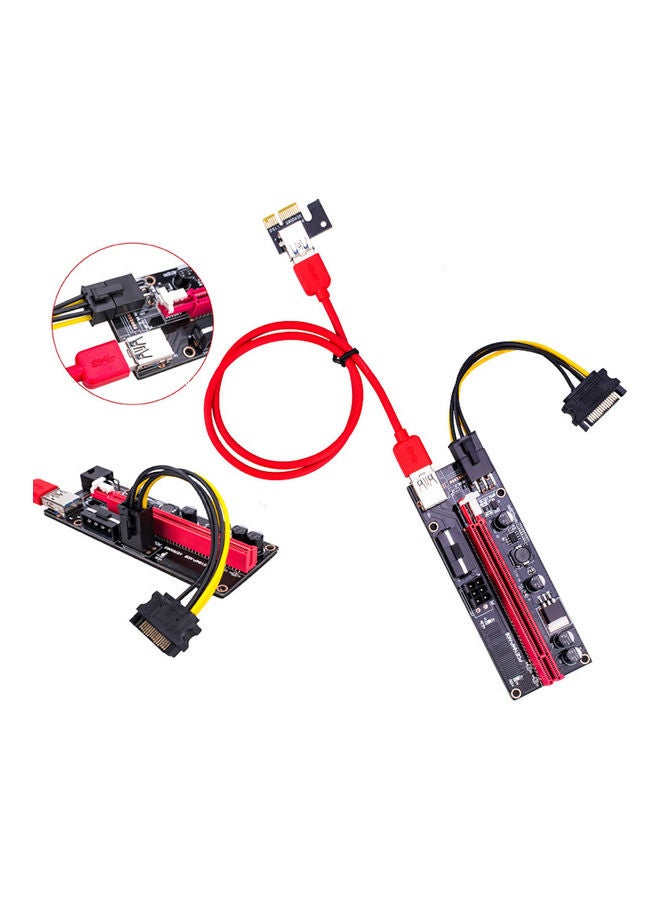 Generic - USB 3.0 PCI-E Graphics Card Extension Cord Multicolour - Image 1