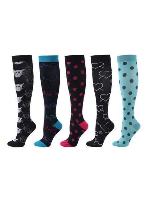 5 Pair Of Running Compression Socks XL