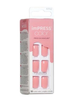 KISS Impress Color Nails Pretty Pink  - Image 2