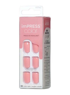 KISS Impress Color Nails Pretty Pink  - Image 3