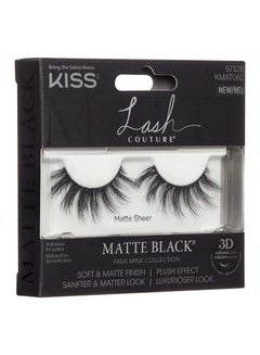 KISS 3D Faux Mink Collection Lash Matte Black  - Image 2