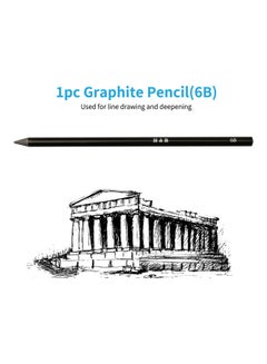 H&B 42-Piece Professional Sketch Pencils Set Multicolour  - Image 4