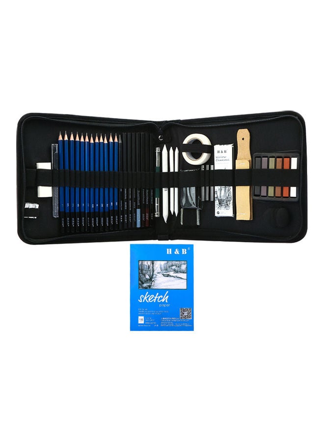 H&B 48-Piece Professional Sketch Pencils Set Multicolour  - Image 1