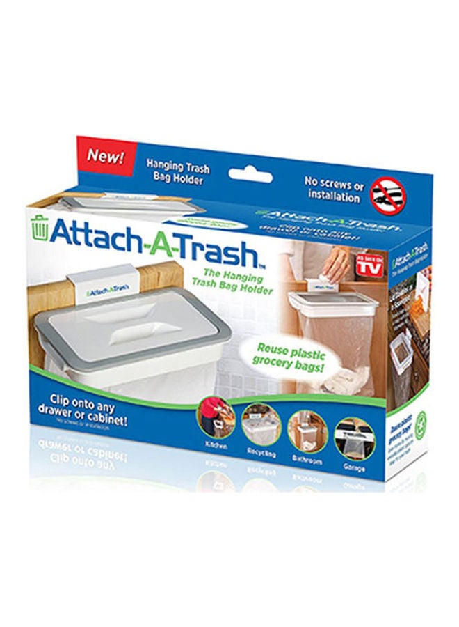 ماركة غير محددة - حامل معلَّق لحقيبة القمامة Attach-A-Trash أبيض 10جرام - Image 1