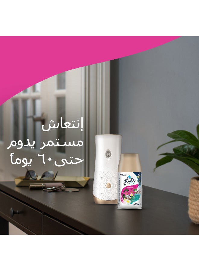 جليد عبوة بخاخ تلقائي قابلة لإعادة التعبئة برائحة الزهر الاستوائي من قطعة واحدة 269ملليلتر  - Image 2
