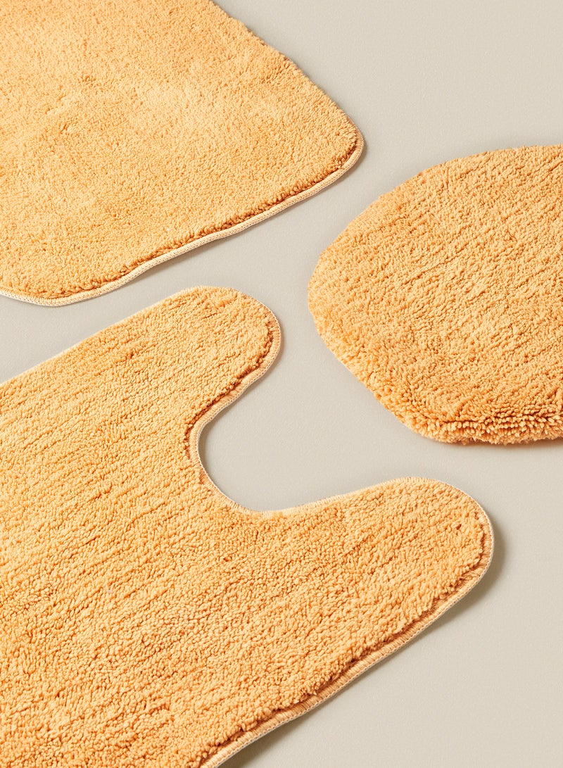 Noon East - Bath Mat - 100% Polyester 1750 GSM - Urban Living Bathroom Rug With TPR Backing - Soft And Cushion Gold Bath Rug: 45x75 cm & 45x51 cm & 36x41cm - Image 1
