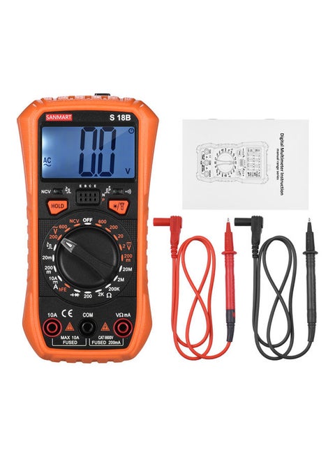 S18B Smart Voltage Meter with LCD Display Multicolour
