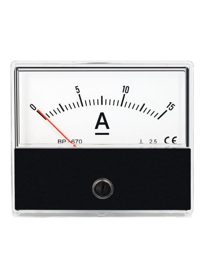 Analog Current Ammeter Black/White  - Image 1