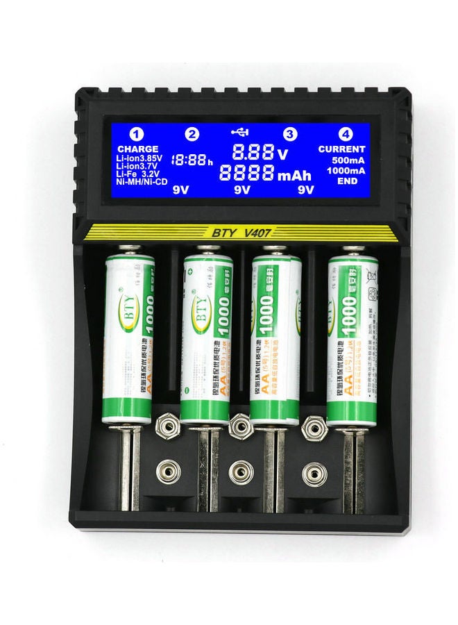 Generic - Multi-Functional Battery Charging Device Black - Image 1
