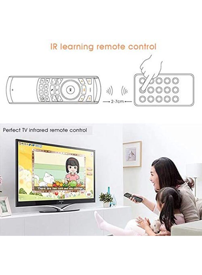 Riitek - Air Mouse, Wireless Keyboard, IR Remote Control Combo Black - Image 1
