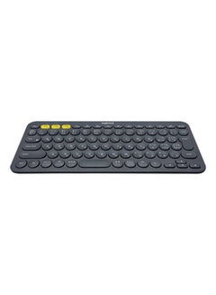 Logitech K380 Multi Device Bluetooth Keyboard Black/Yellow  - Image 1