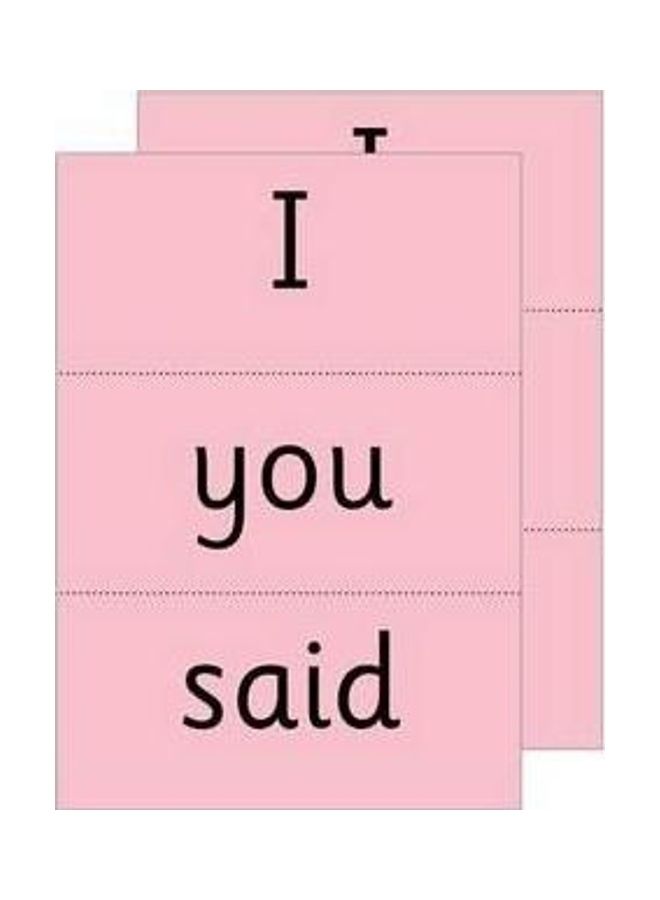I You Said - Red Word Cards Paperback English by Ruth Miskin - 42558