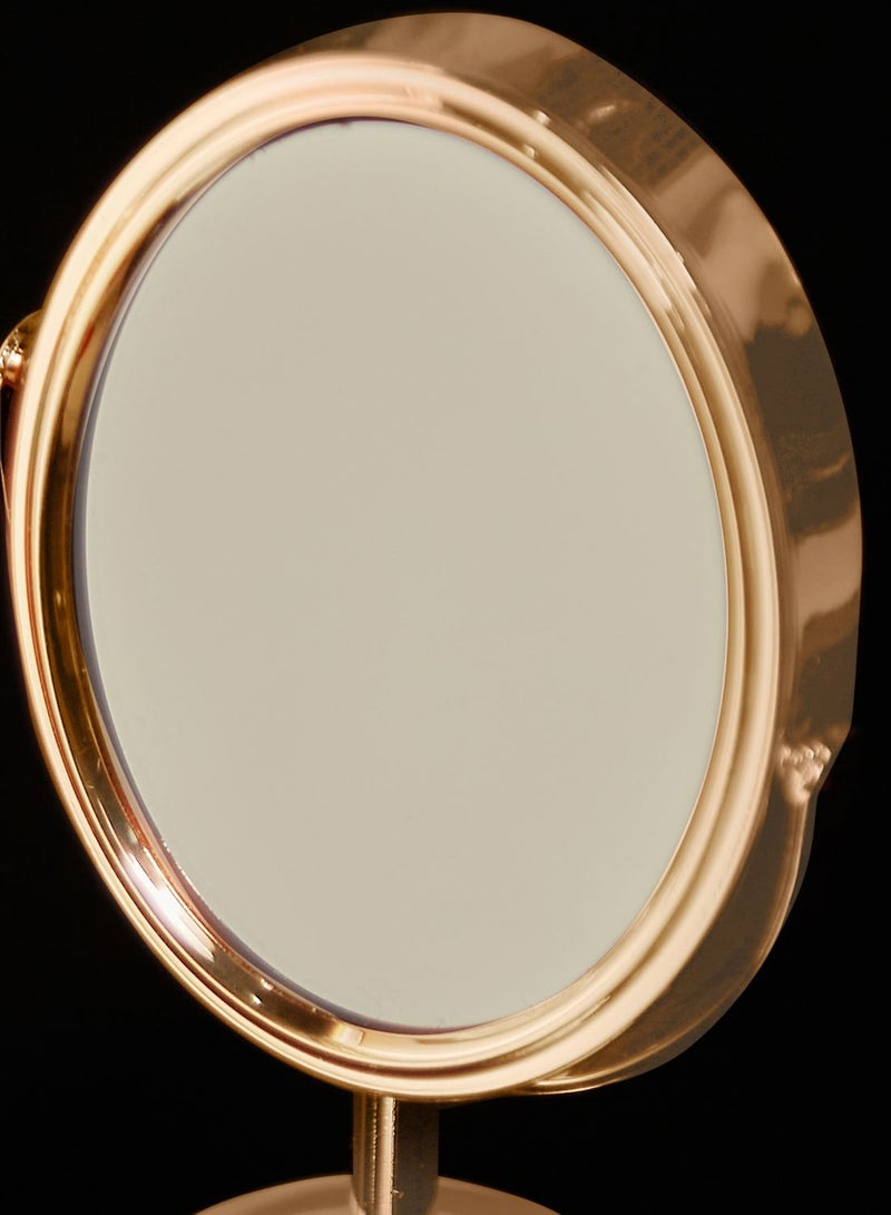 AURORA - Oval Desk Size Mirror Gold - Image 1