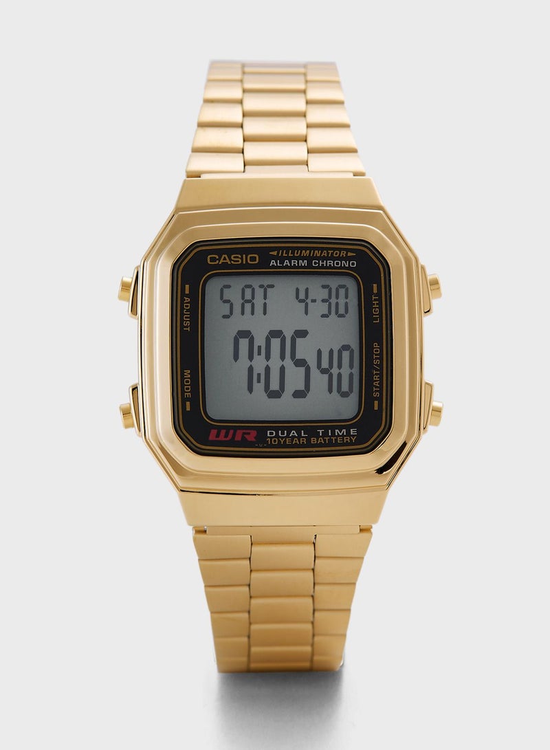 CASIO Men's Vintage Water Resistant Digital Watch - Image 1