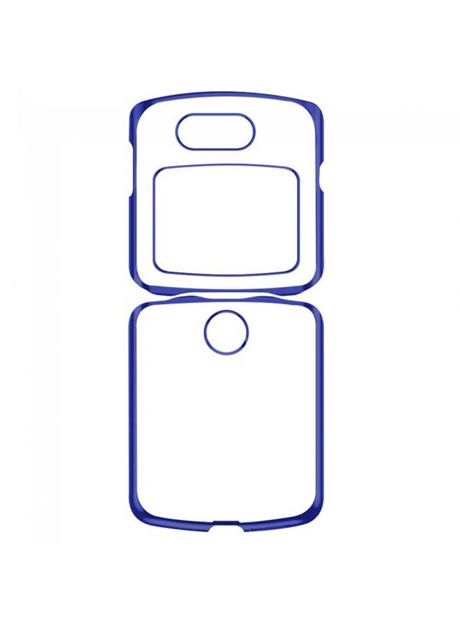 MARGOUN Protective Case Cover for Motorola Razr Flip Clear/Blue - Image 1