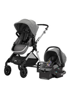 Pivot Xpand  Modular Travel System With Safemax Infant Car Seat, Single-To-Double Convertible Baby Stroller 0M-25Kg, Percheron