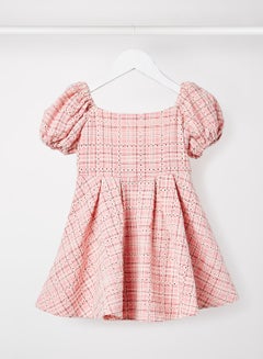 Bardot Junior Kids/Teen Check Pleated Dress Pink  - Image 1