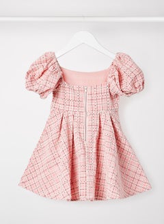 Bardot Junior Kids/Teen Check Pleated Dress Pink  - Image 2