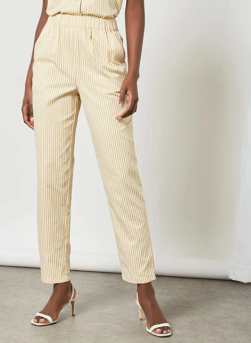 PIECES Striped Pants