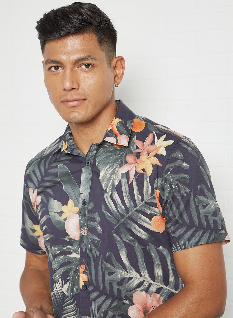 Shine Original - Floral Print Shirt Multicolour - Image 1