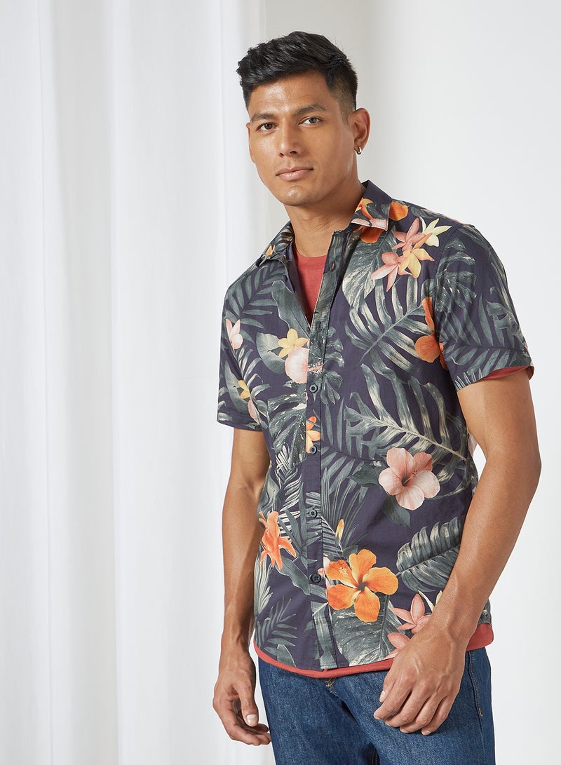 Shine Original - Floral Print Shirt Multicolour - Image 1