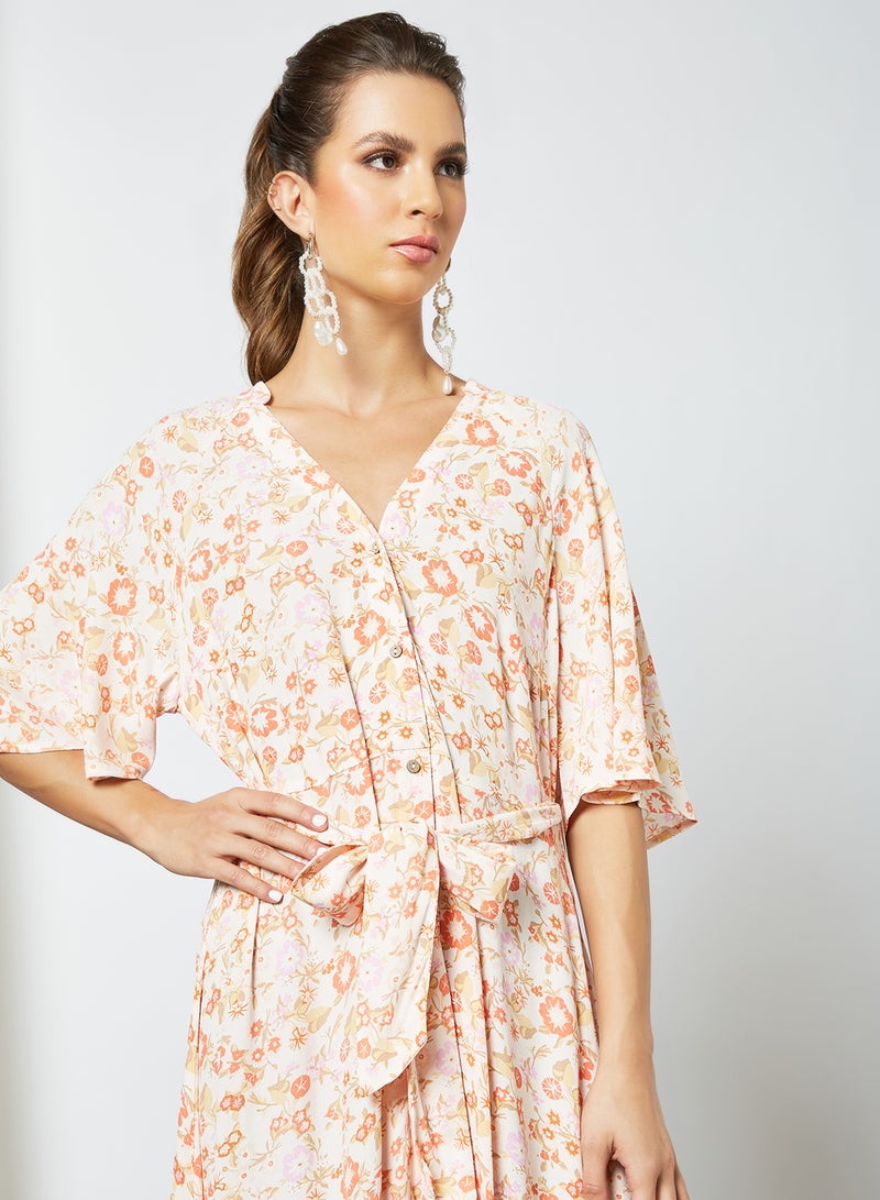Y.A.S - Floral Print Shirt Dress Multicolour - Image 1