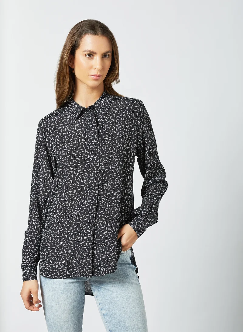 SELECTED FEMME Printed Long Sleeve Shirt