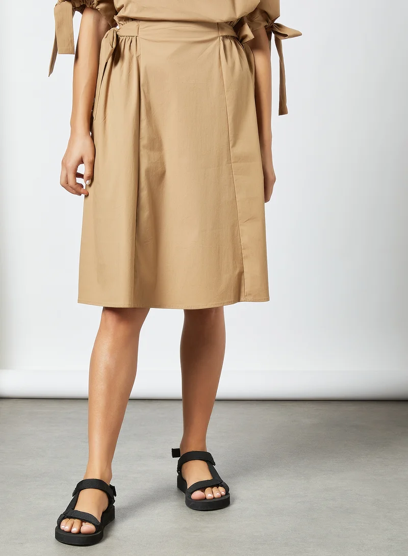 SELECTED FEMME Tie Detail Skirt