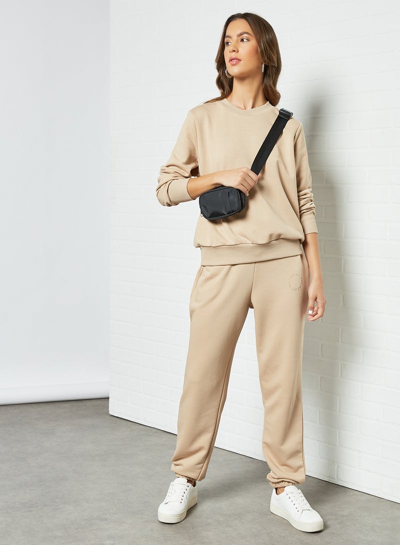 Drawstring Sweatpants Brown