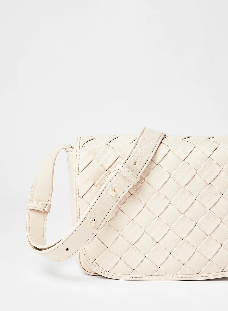 PIECES Woven Crossbody Bag