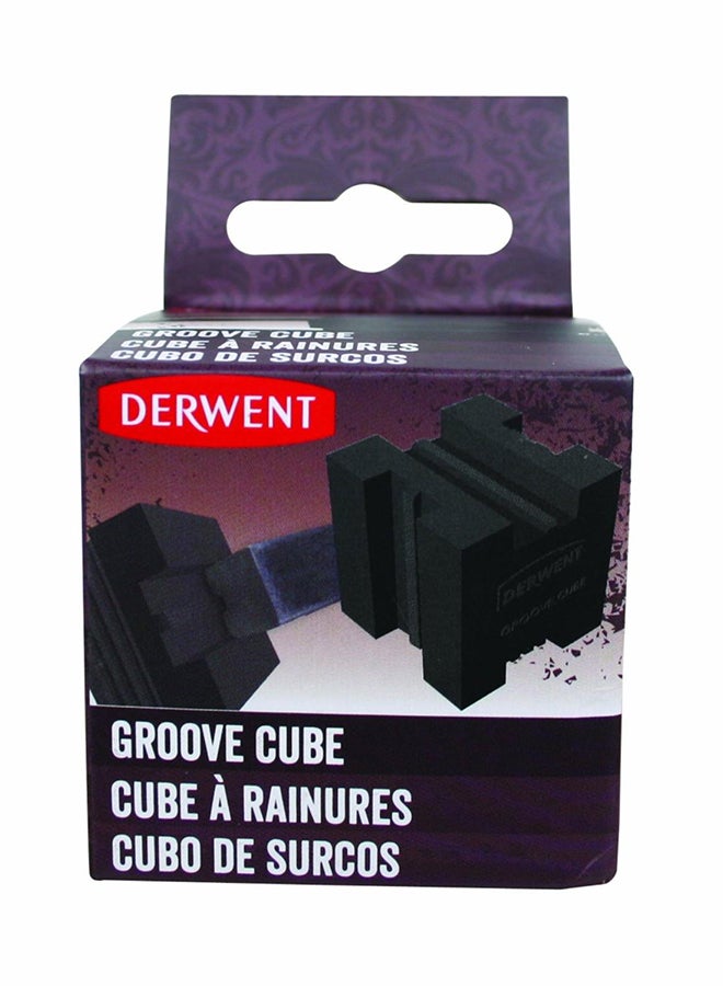Derwent Groove Cube For Charcoal And Graphite Blocks Black - Image 2