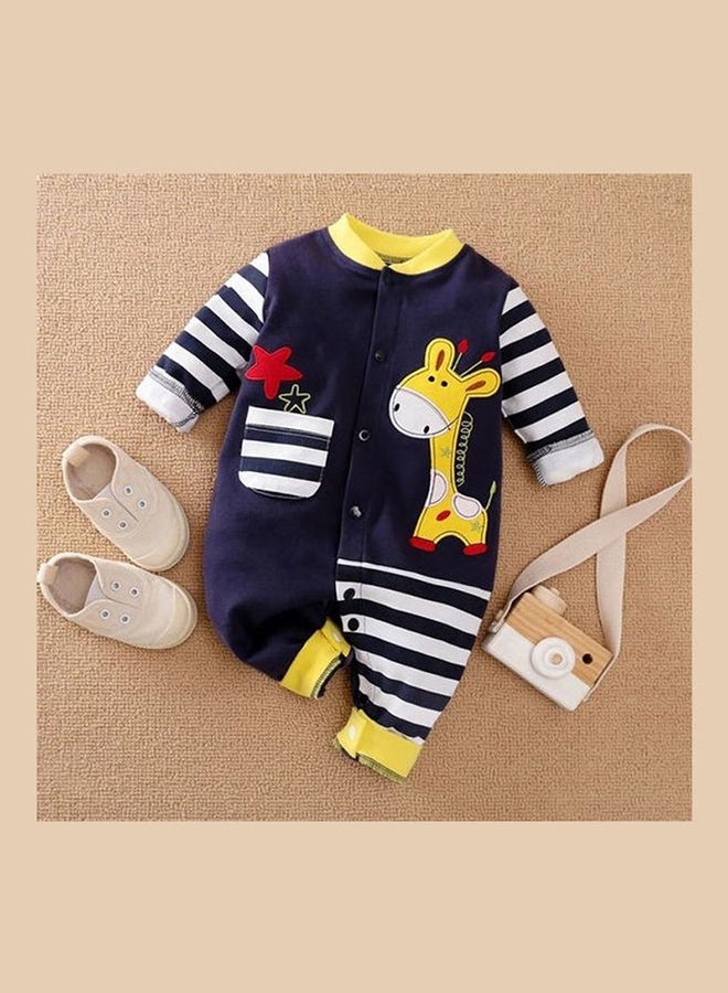 We Happy - Baby Giraffe Romper Multicolour - Image 1