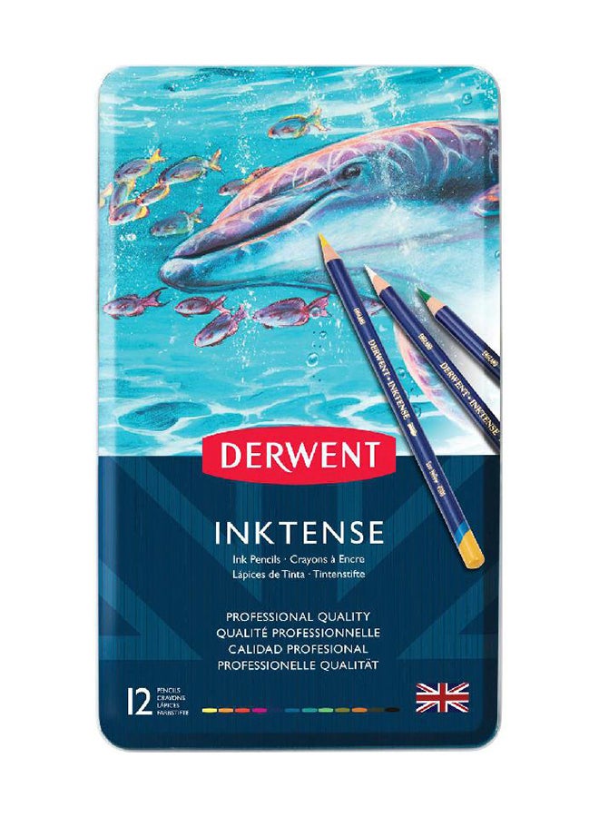 Derwent 12 Inktense  Colour Pencil Set Multicolour - Image 2
