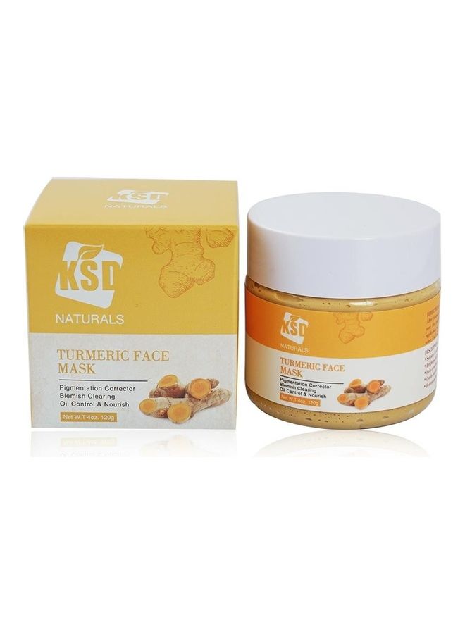 كي إس دي قناع الكركم لتقشير الوجه أصفر 120جرام - Image 1