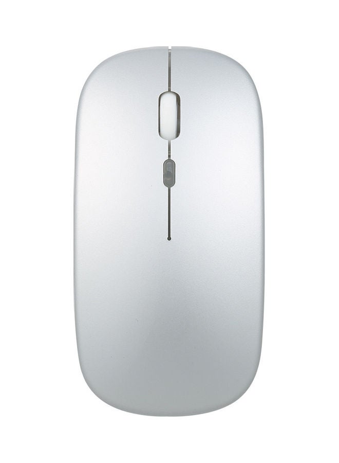 Wireless Ergonomic Rechargeable Mouse Silver - Image 1