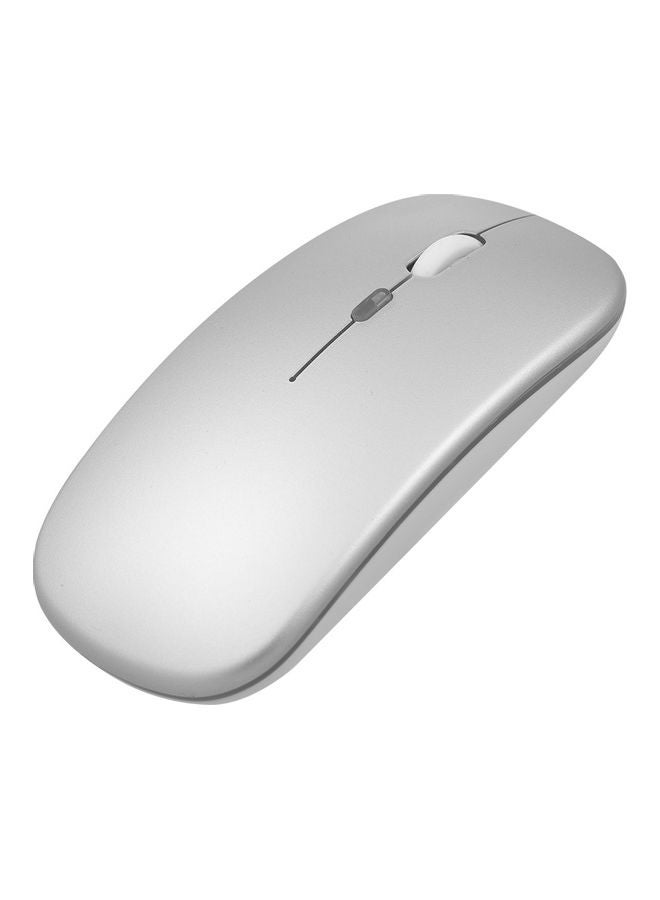 Wireless Ergonomic Rechargeable Mouse Silver - Image 3