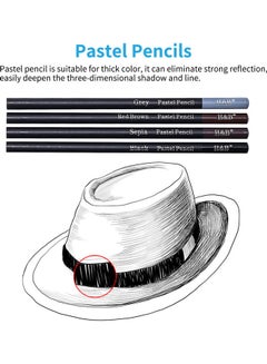 H&B 42-Piece Professional Sketch Pencils Set Multicolour  - Image 2