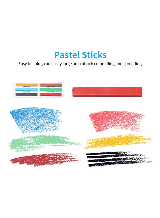 H&B - 42-Piece Professional Sketch Pencils Set Multicolour - Image 1