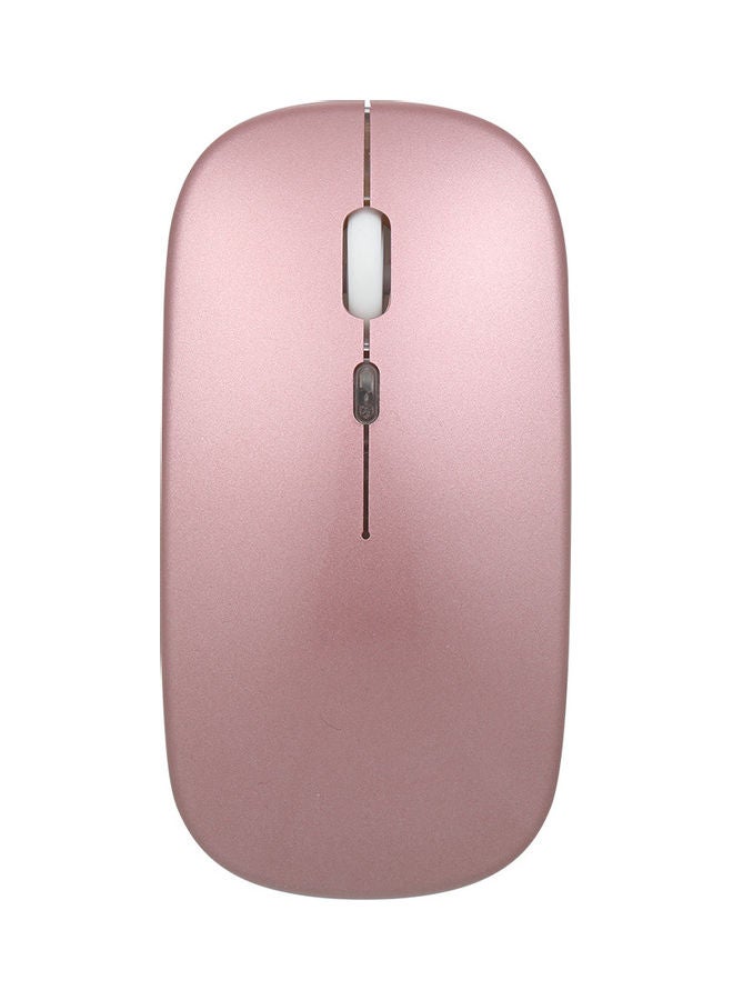 Bluetooth 5.0 Wireless Slim Rechargeable Mouse Rose Gold - Image 1
