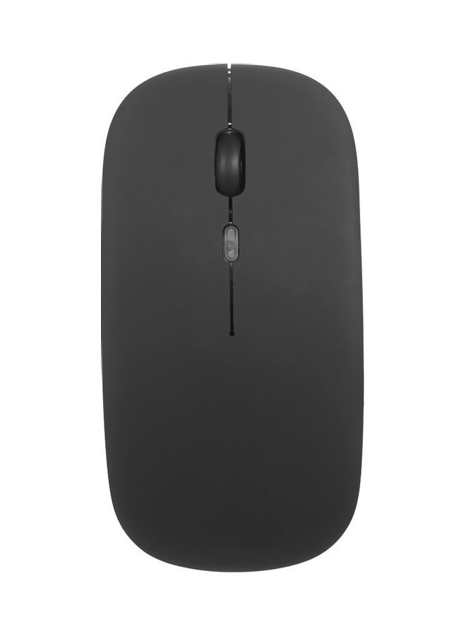 Bluetooth 5.0 Wireless Slim Rechargeable Mouse Black - Image 1