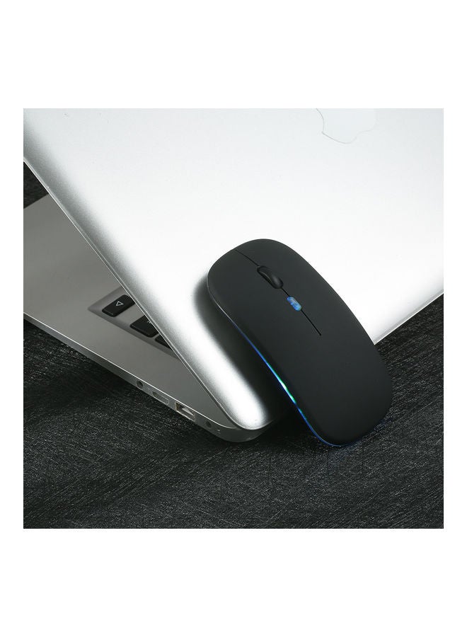 Bluetooth 5.0 Wireless Slim Rechargeable Mouse Black - Image 3